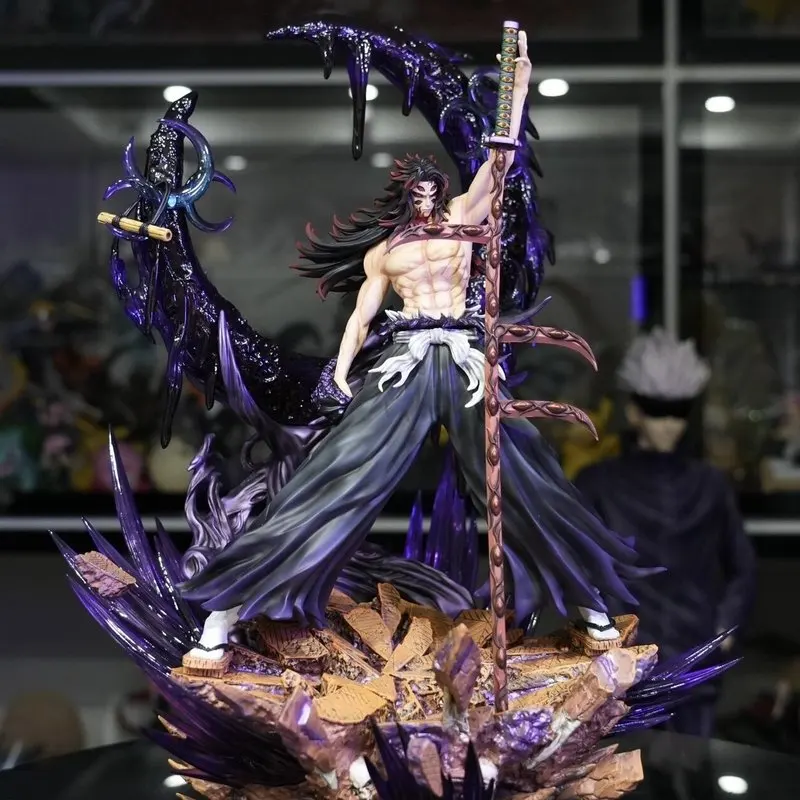 47cm Big Statue Demon Slayer Gk Kokushibo Tsugikuni Yoriichi Twelve Kizuki Pvc Anime Figure Model Collection Ornament Toys Gifts view 5
