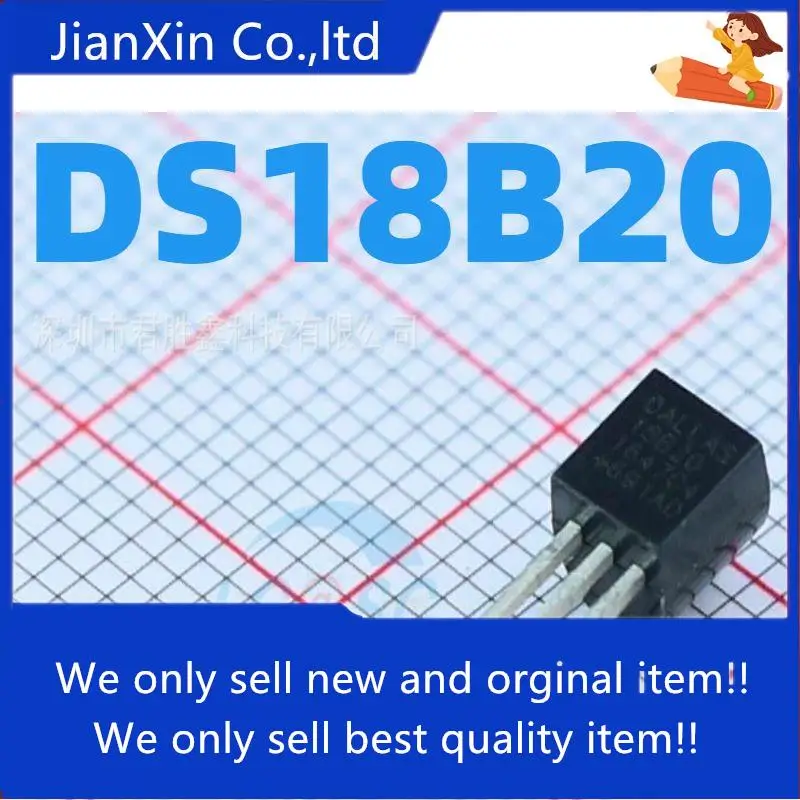 

10pcs 100% orginal new DS18B20 Programmable Digital Thermometer/Temperature Sensor Temperature Acquisition TO-92