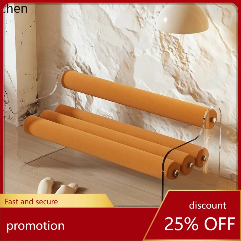 

HXL Home Sofa Backrest Dining Chair Shoe Changing Stool Solid Wood Makeup Vanity Bed End Stool