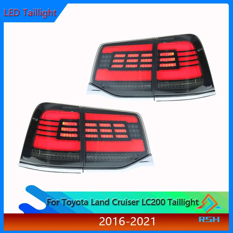 

Сборка заднего фонаря для Toyota Land Cruiser 2016-2021, модификация Land Cruiser LC200, светодиодный сигнал поворота с потоком, plug and play