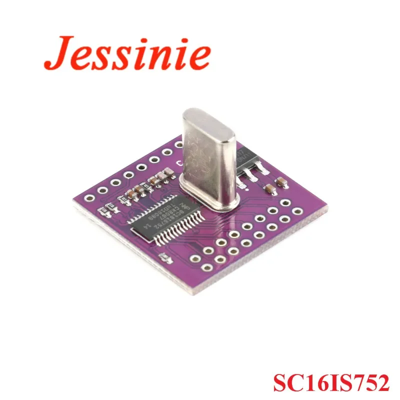 2 uds/1 unidad 752 SC16IS752 IIC I2C/SPI interfaz de Bus a módulo de placa de conversión UART de doble canal