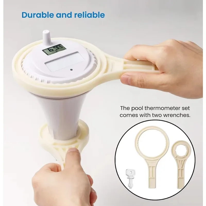 Wireless floating swimming digital temperature monitor for spa hot tubs and ponds