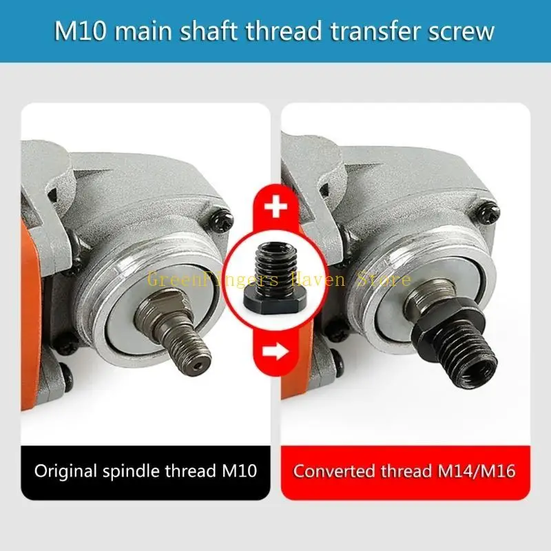 

F68D набор 2PCS 100Type Agles Adapter Adapter M10FEMALE в M14 мужской конвертер резьбы для стальных конструкций