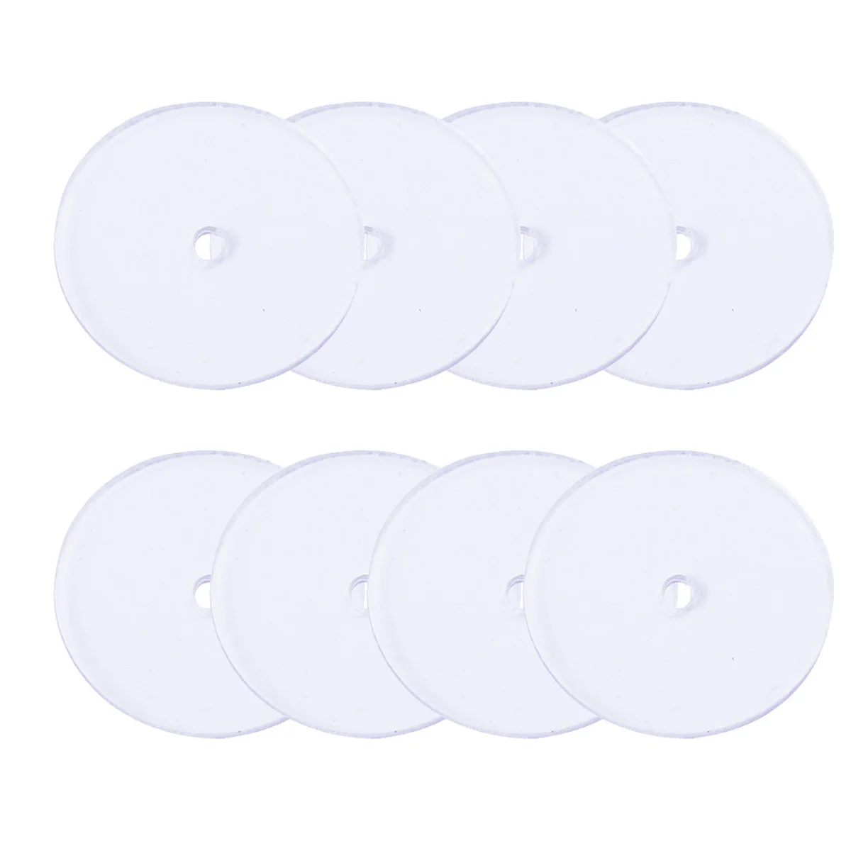 80 Pcs Pain Pads for Earrings Comfortable Backs Droopy Ears Perforation Support Clear Resin Disc