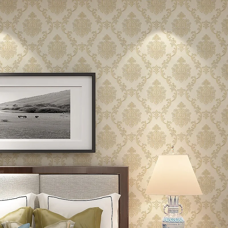 Luxury 3D European Style Large Flower Embossed Wallpaper for Bedroom Living Room Hotel Projects High End 3D Relief Home Decor