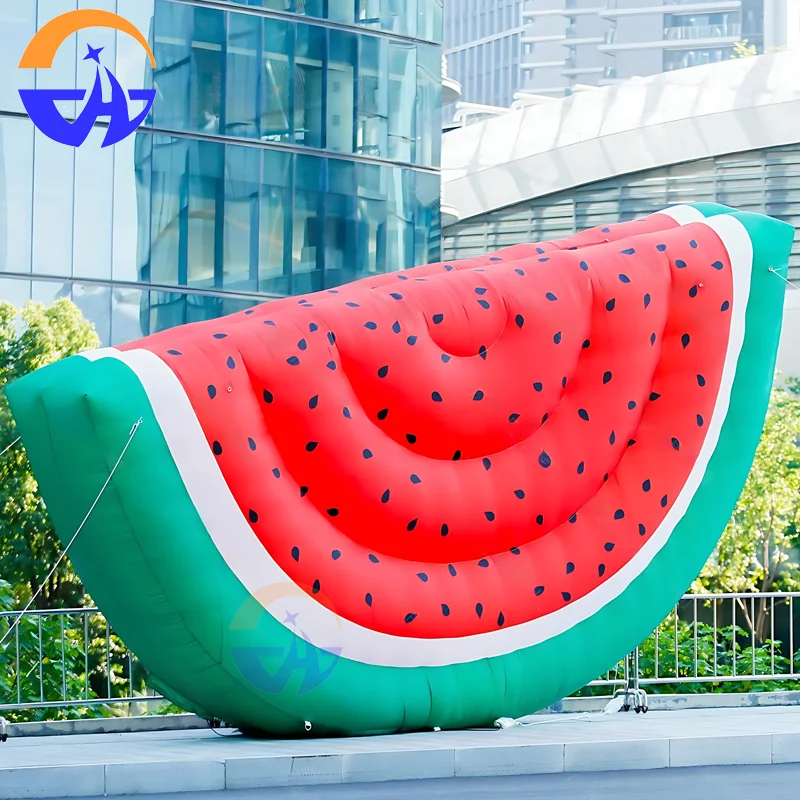 دعامات البطيخ العملاقة القابلة للنفخ المخصصة مع منفاخات، مناسبة للأنشطة الخارجية وشاشات ديكور مركز التسوق