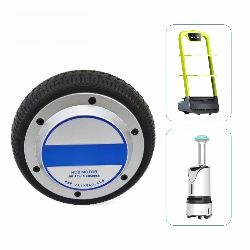 6.5‑Inch BLDC Servo Hub Motor 24V 350W 150kg Load Built‑in Encoder For Robot AGV