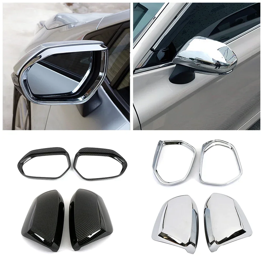 For Toyota Corolla 2019 2024 Exterior Rearview Mirror Protector Shell Cover Side Mirror Rain Visor Trim