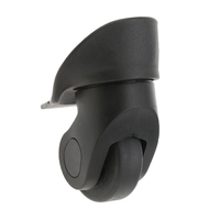 2 Pieces A20 Suitcase Luggage Mute Wheels Replacement Casters For Trolley Black Easy Installation  Replacement Mute Swivel Wheel