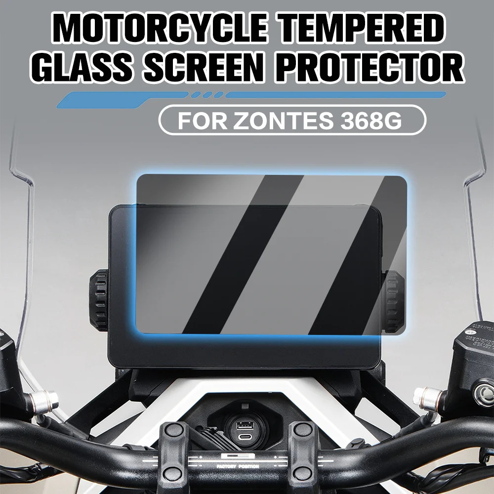 Motorcycle Cluster Scratch Protection Film High-definition Screen Protector tempered glass For ZONTES ZT368G 368G 368g 2024-2026