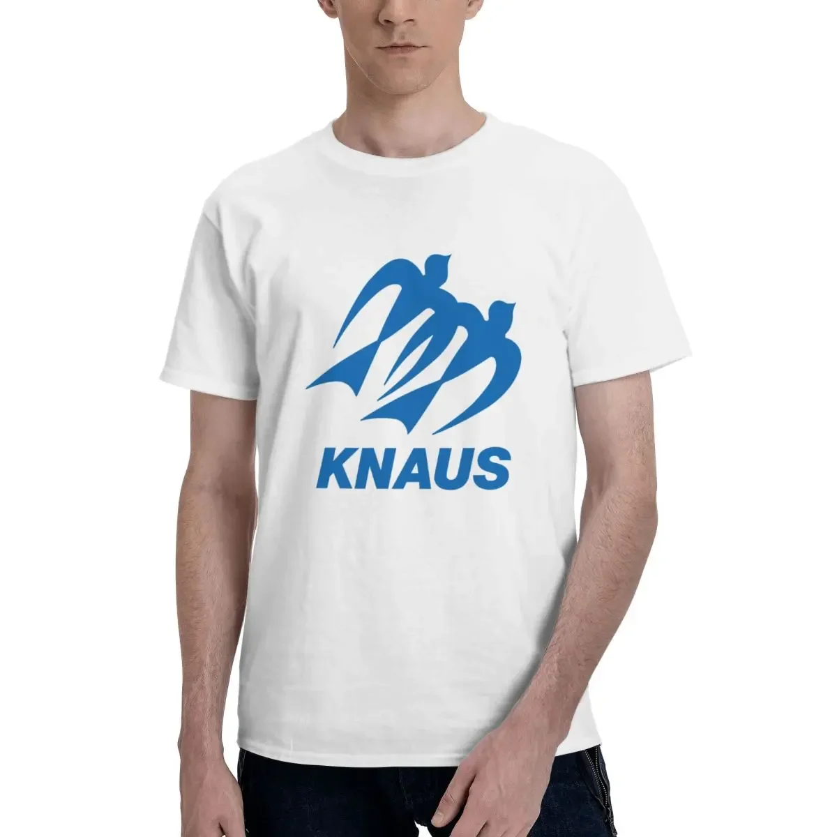 100% Cotton Knaus Caravan T-shirt Unisex Funny Oversized T Shirt Men crew Neck Summer Shirts Tops S-6XL