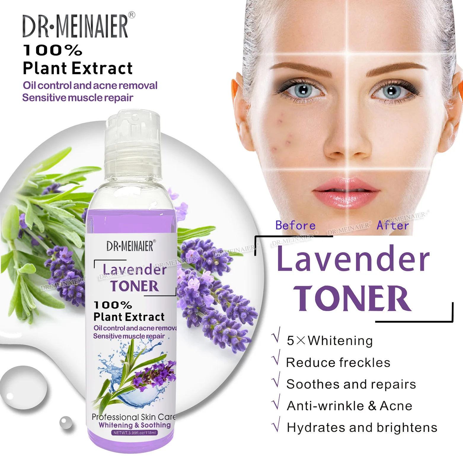 Toner facial moisturizing hydrating pore shrinking anti-aging firming moisturizing skin softening essence Skincare