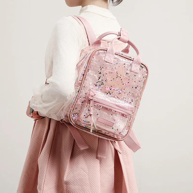 

Children Jelly Backpack Transparent Backpack for Girls Waterproof Toddler Backpacks School Bags Designer Bag Mochilas De Hombre