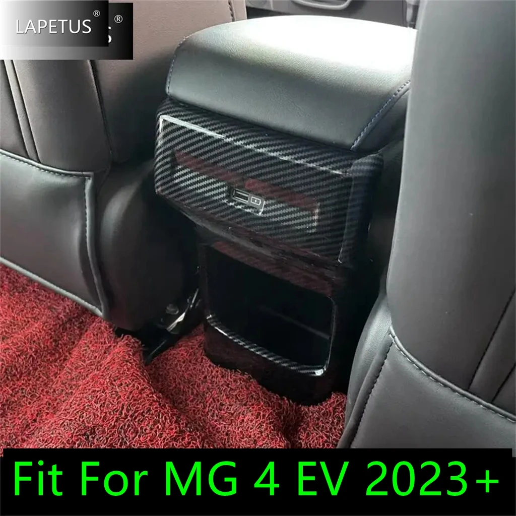 

For MG 4 EV 2023 2024 Dashboard AC Air Vents / Rear Air Conditioning Outlet Decor Frame Cover Trim Auto Carbon Fiber Accessories