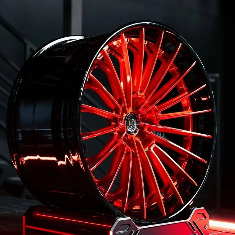 

Gloss Red Forged 2-Piece Passenger Forged 20 22 Wheels 5x114.3 5x112 5x130