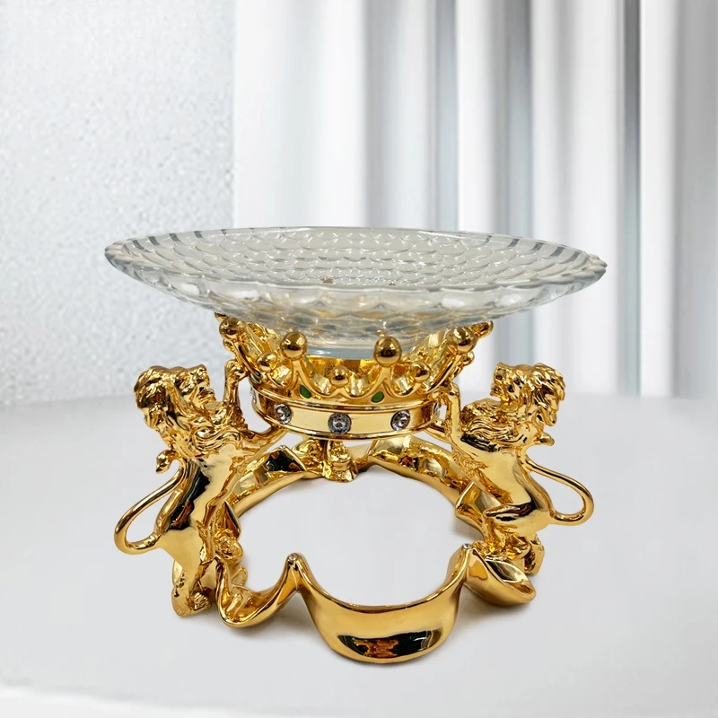 Resin electroplated fruit plate rack ornament, European bar KTV court fruit plate