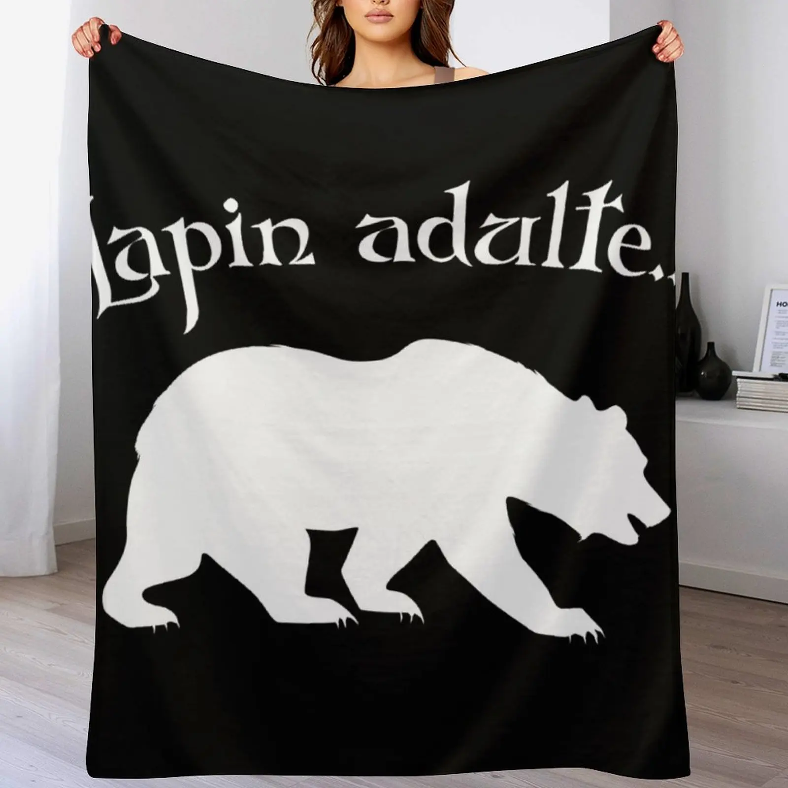 

Adult Rabbit - Kaamelott Throw Blanket Polar Thins Flannel anime Blankets