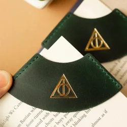 9 3/4 Deathly Hallows Harries Leather Magic Letters Signed Potters Leather Bronzing Student Book Pag regalo di compleanno per bambini