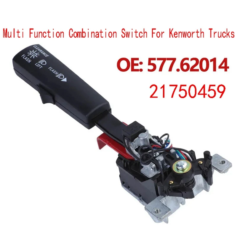 

1 Piece 577.62014 Multi Function Combination Switch Black Plastic+Metal For Kenworth Trucks Headlight Switch 57762014 21750459