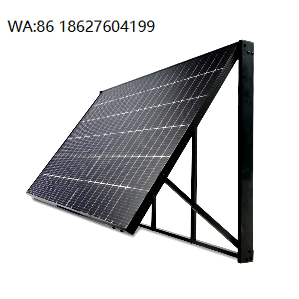 Universal Balcony Garden Solar Kit, On-Off Grid Dual Mode, Plug-and-Play Adjustable Bracket