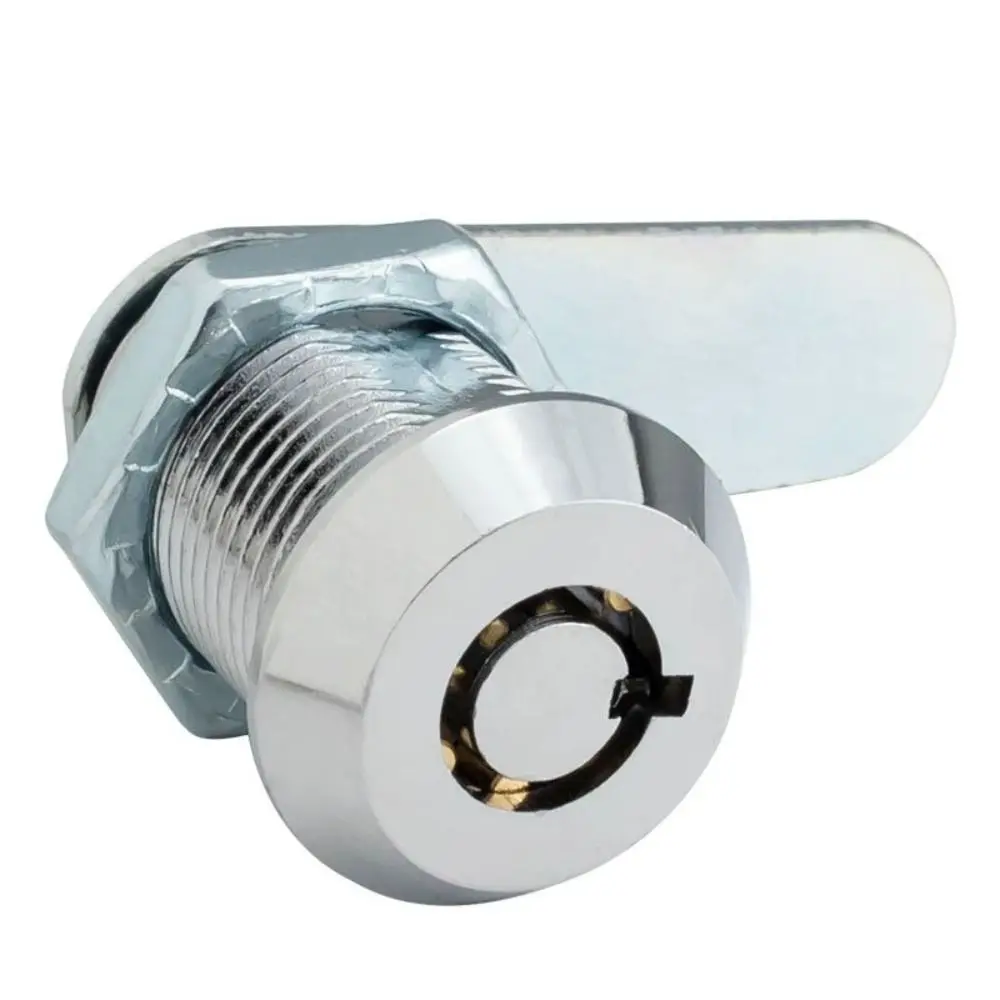 16-30mm Length Drawer Lock 2 Keys Included Locking Plate Mailbox Lock Metal Body Mechanical Tongue Distribution Box Lock