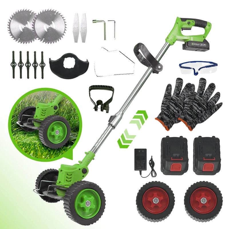 Supporto OEM/ODM Tagliabordi elettrico a batteria 21V con tagliabordi Alimentato a batteria con 3 tipi di lame