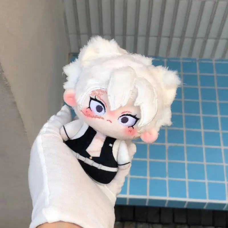 Japanese Anime Demon Slayer Removable Ears Palm Cartoon Soft Plush Filling Doll Backpack Hanging Ornaments Friends Birthday Gift view 3