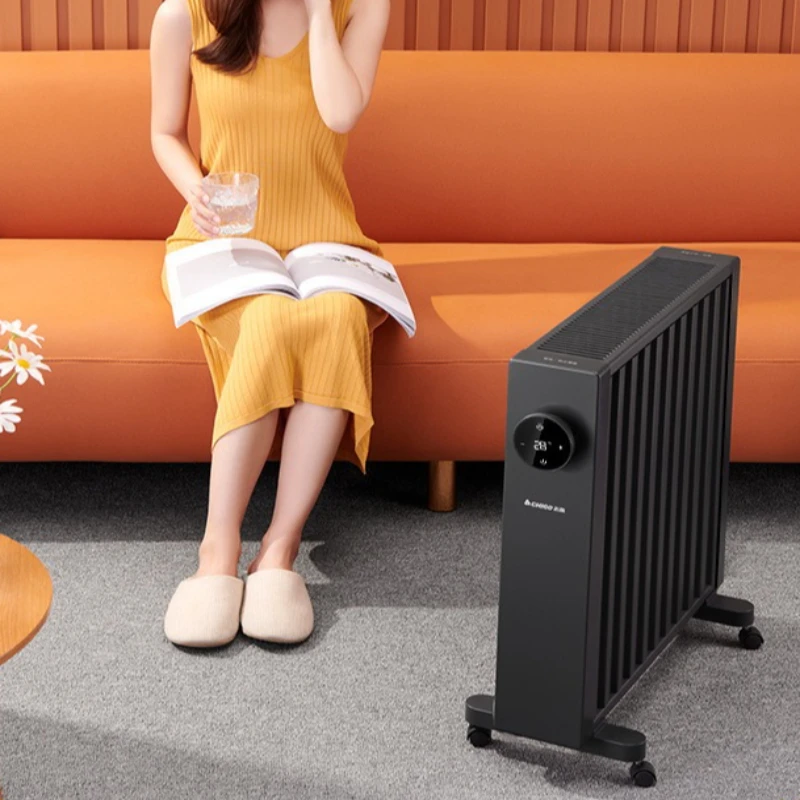 سخان مشعاع مملوء بالزيت للمنزل، سخان كهربائي موفر للطاقة مع تسخين سريع من الجرافين، وظيفة مؤقت للتحكم عن بعد #4