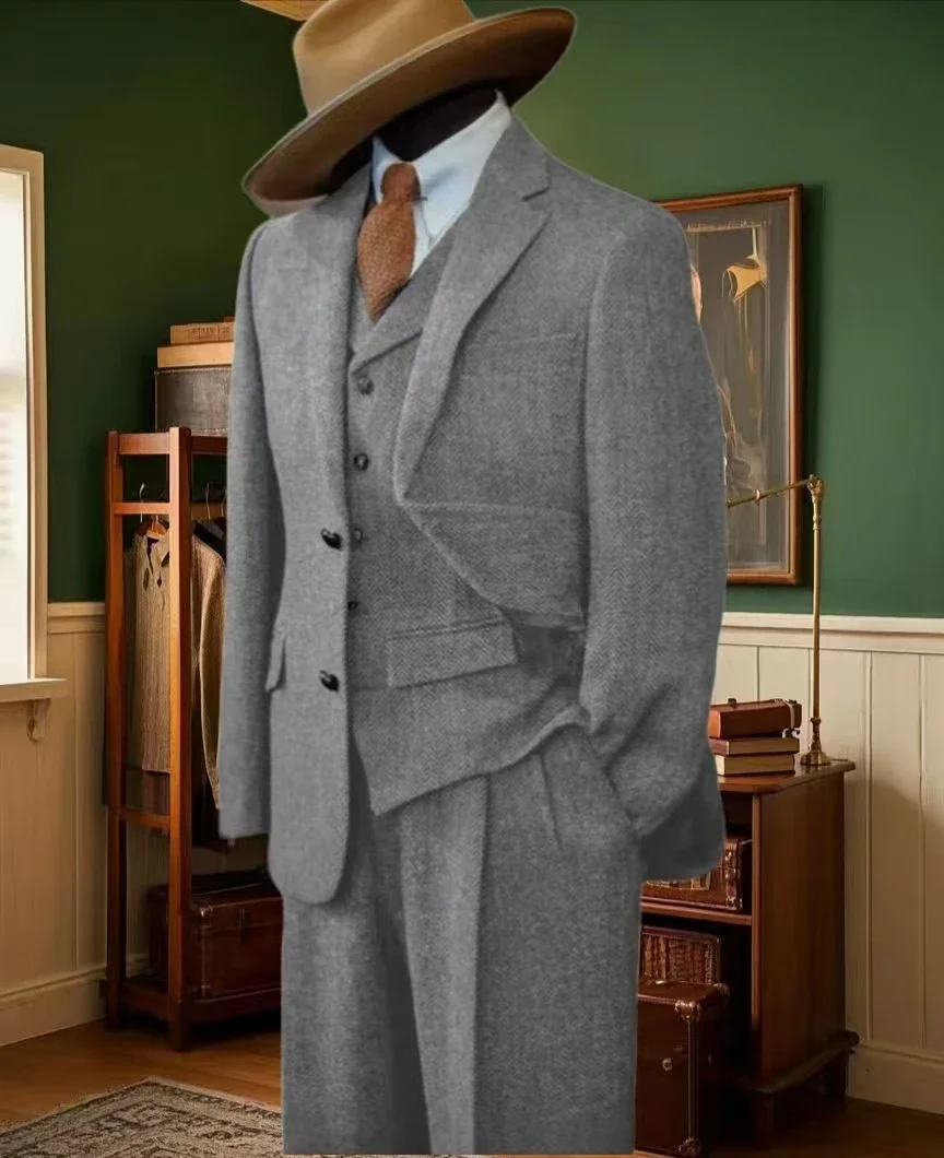 

Man's Formal Suits Men Suit Set Luxury Costumes Classic Business Suits Men Single-Breasted Blazer Luxury