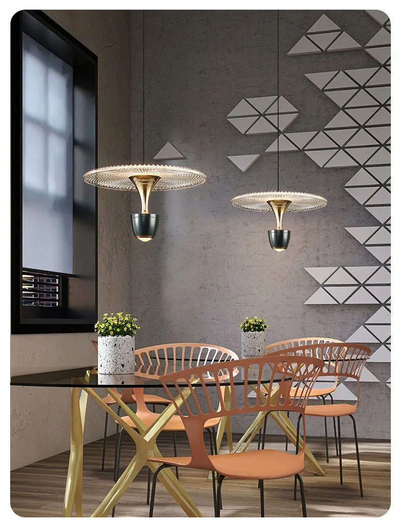 Novelty LED Pendant Lights Red Green Black