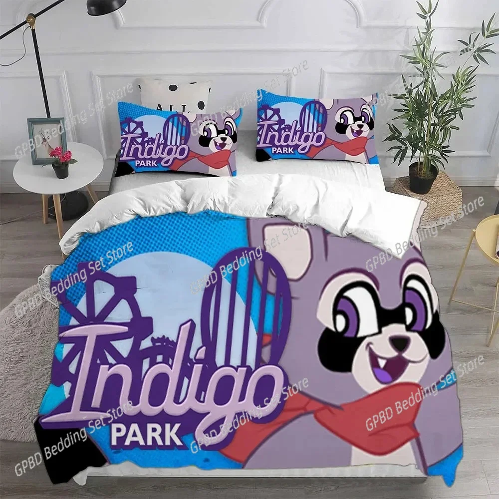Game Indigo Park Comfortable Duvet Quilt Cover Pillowcase Bedding Set Children Bedroom Decoration Home Textile