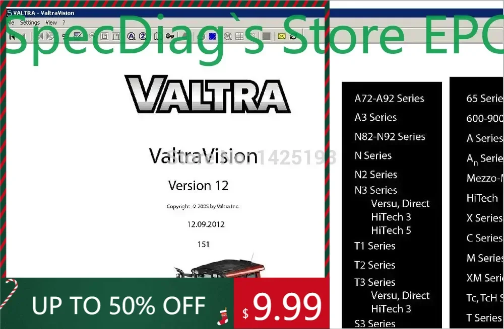 SpecDiag Valtra Vision Lexcom Spare Parts Catalog 2013