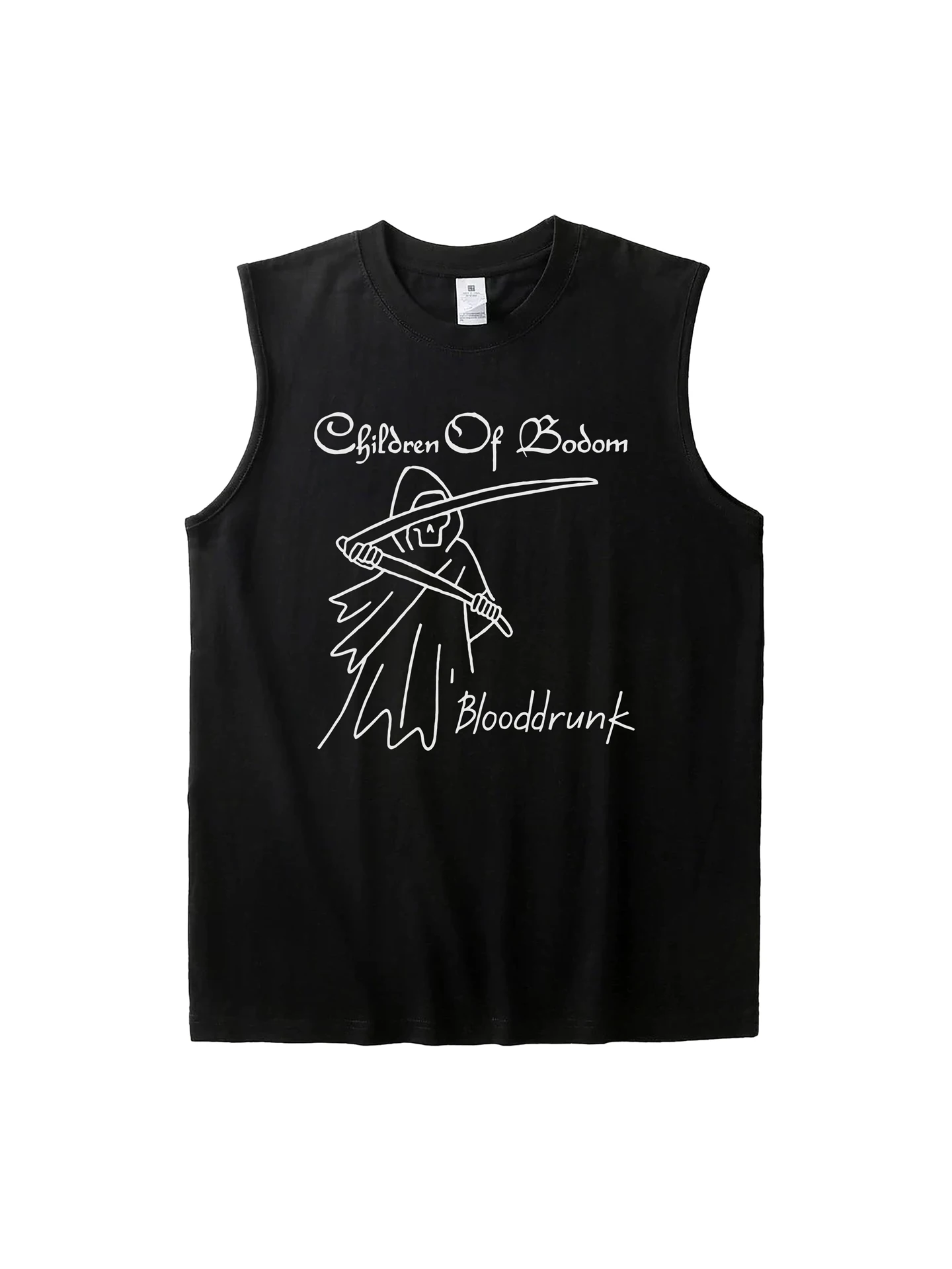 Children of Bodom Band American Casual Pure Cotton Rock Style Sleeveless Tank Top Youth Summer Fashion Printed Vest T-Shirt