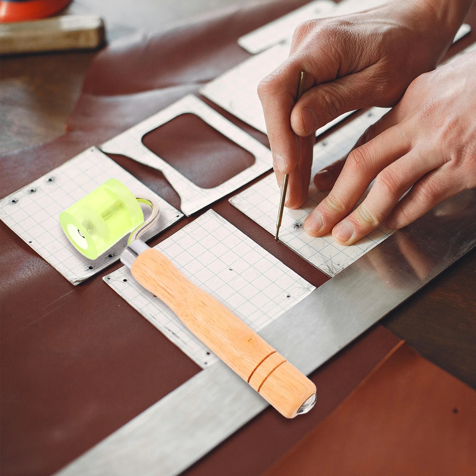 Rouleau de couture haute durabilité, outil de lissage de papier peint à pression uniforme pour Textile, revêtement de sol en vinyle, bord de matelassage artisanal