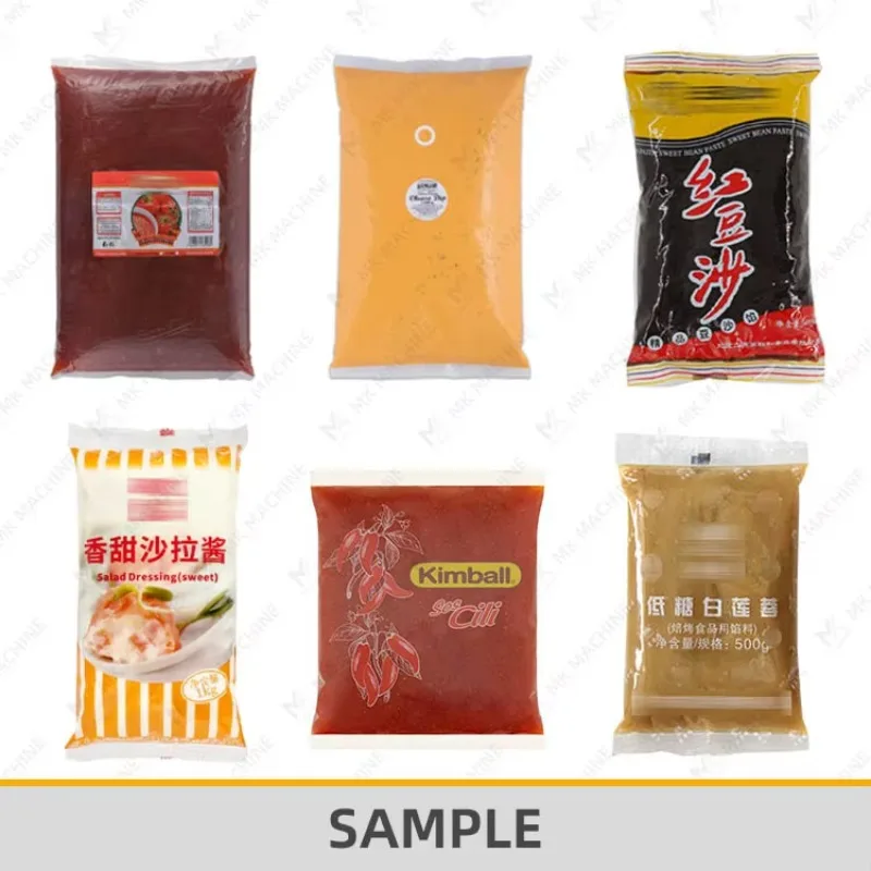 【Industrial】Automatic Vertical Fruit Pulp Vacuum Packing Machine Fruit Lemon Blueberry Jam Packaging Machine
