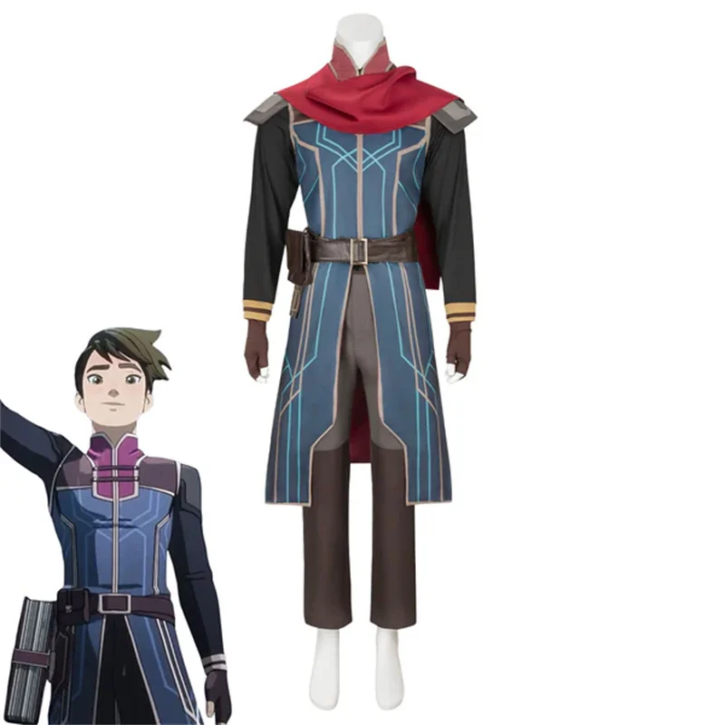 

Callum Rayla Cosplay Costume Prince Top Pants Suit Uniform Set Halloween Carnival Party Outfits