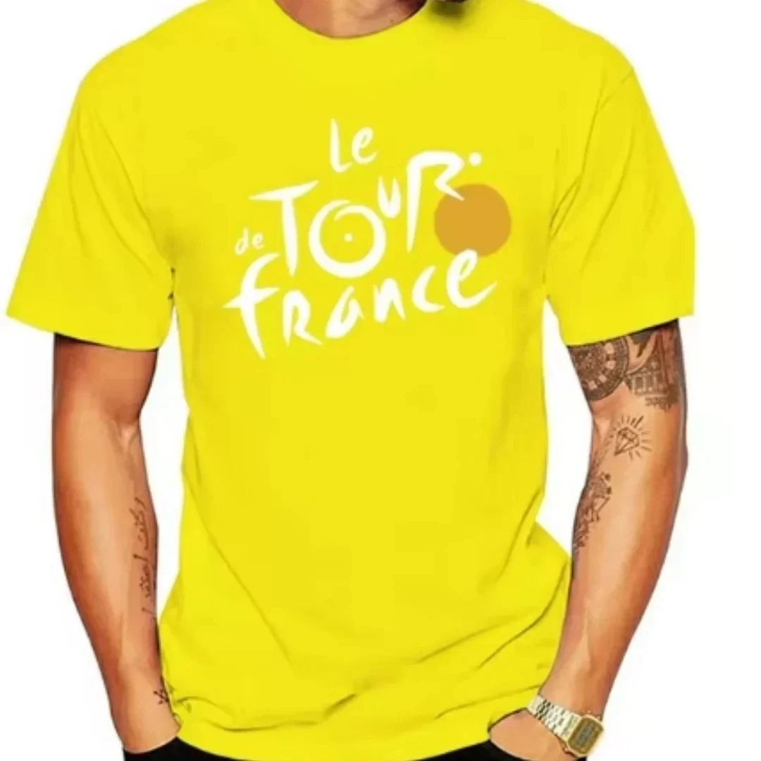 Men Women Print Tour De France Cycling Short Sleeve Summer Casual Round Neck Tshirt Fashion Street Unisex Team Sport Clothes Top