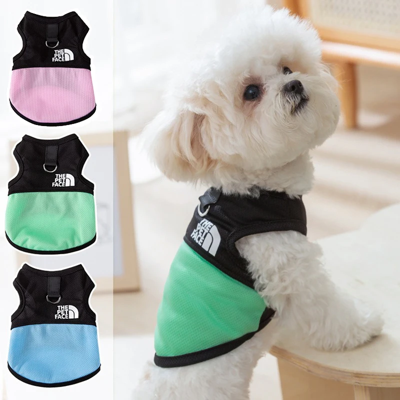 

Designer Pet Dog Vest for Chihuahua Summer Cool Mesh Puppy Overalls Outdoor Sunscreen Cat Clothing Lightweight Pet T Shirt