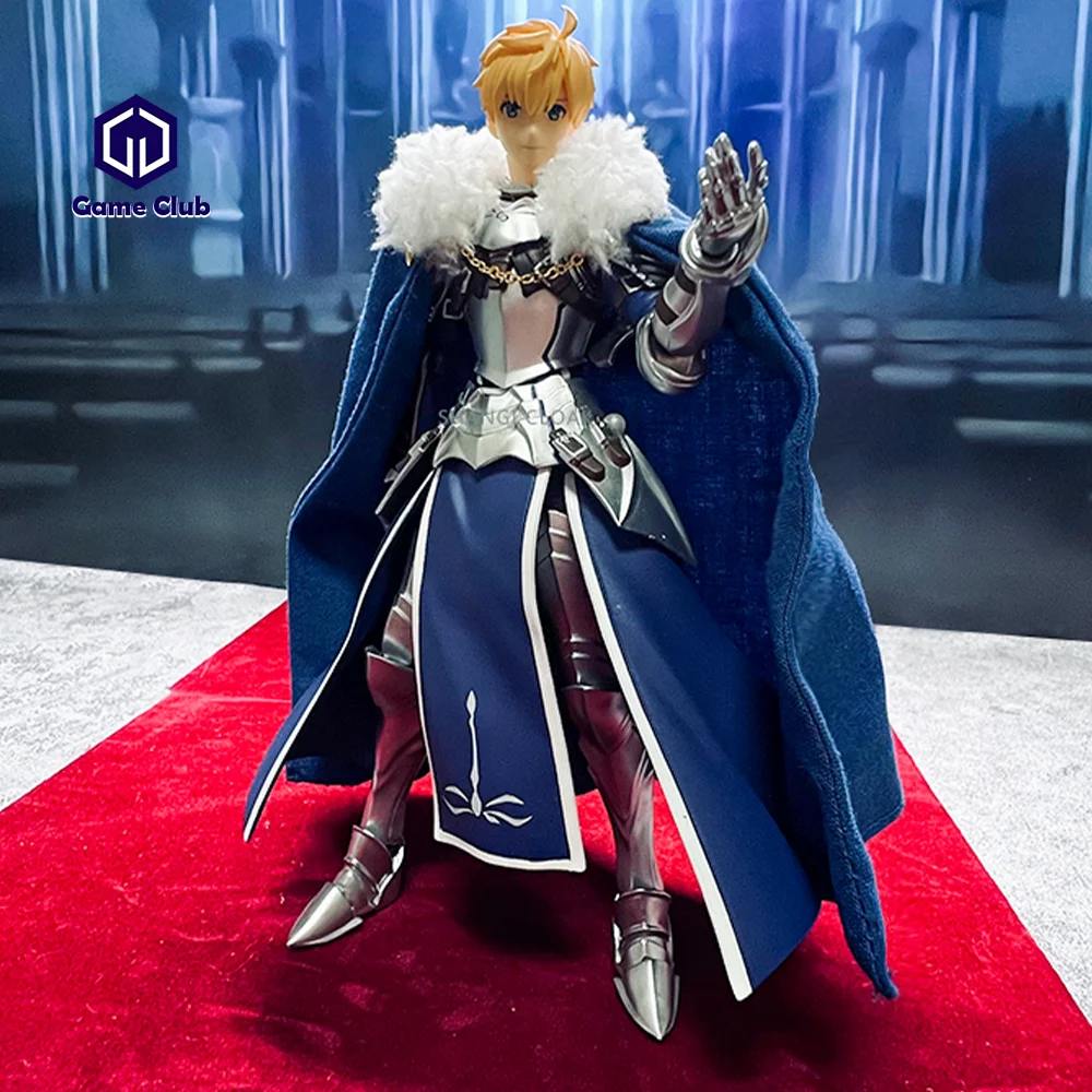 Figma-figura de acción con capucha de 6 pulgadas, modelo de figura de Anime de soldado, espada vieja, Arthur Pendragon, King Saber, Arthur Pendragon, 1/12
