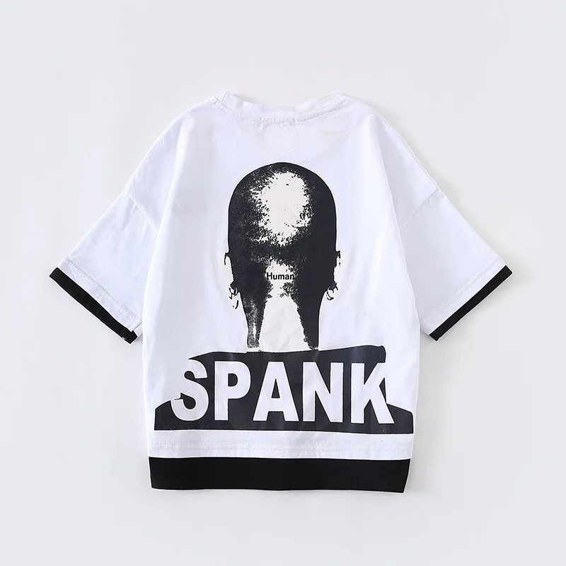 Vêtements de danse de rue pour enfants et garçons, vêtements tendance d'été à manches courtes, amples et cool, ensemble de vêtements hip-hop, robe de performance