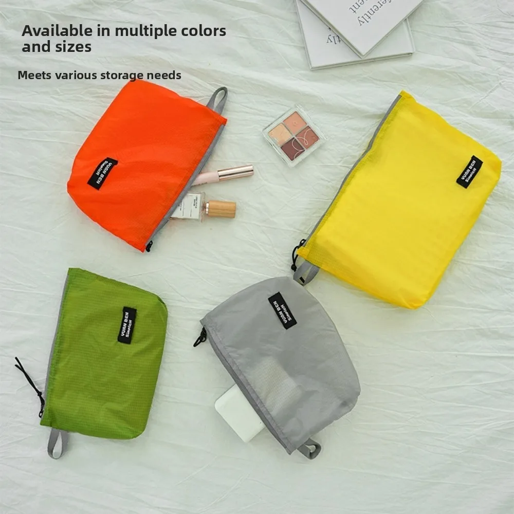 Portable Clothing Packaging Bag Multifunctional Silicone-coated Luggage Storage Bag Yellow Orange Ultra-light Weight