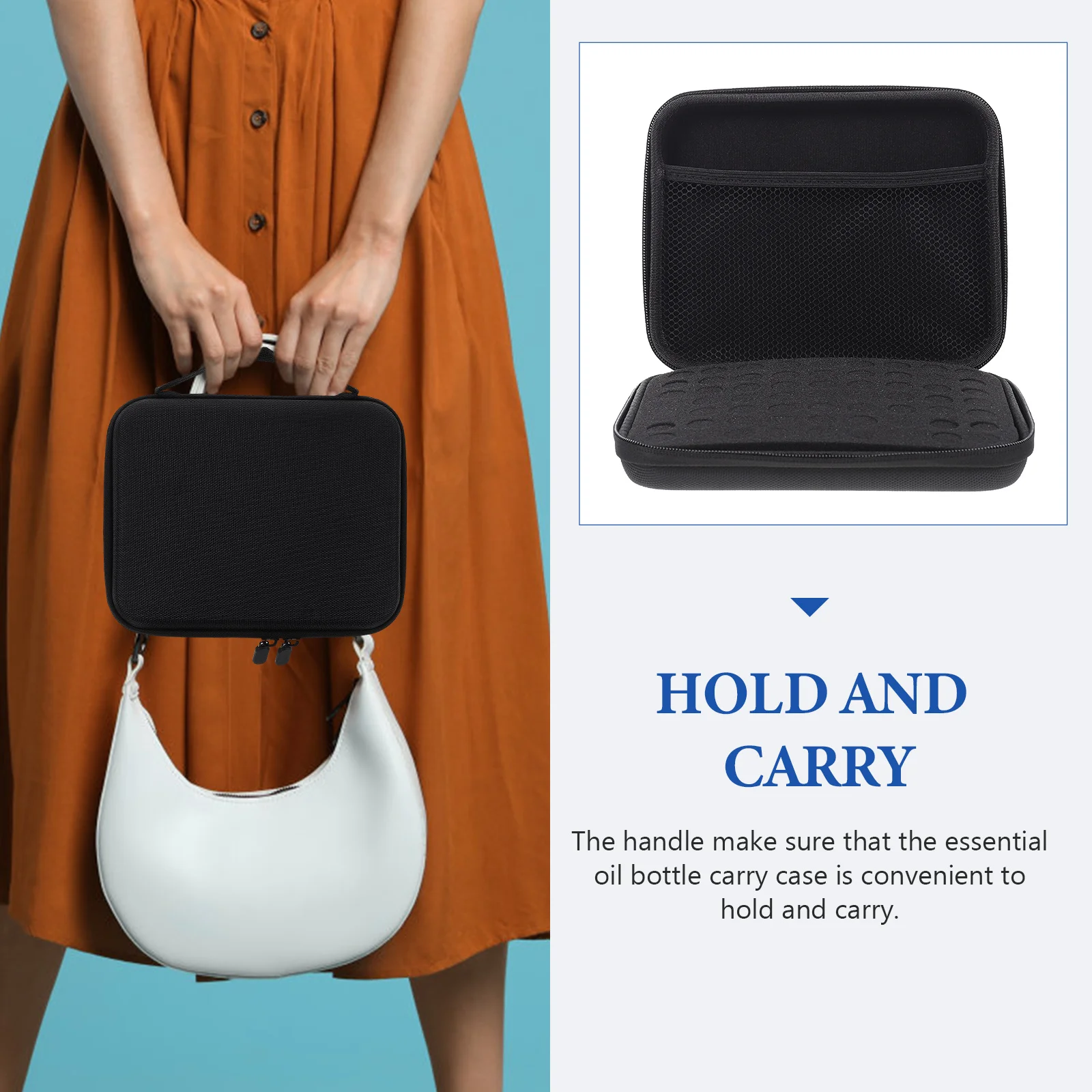 

Essential Oil Cases Nail Polish ganizer Nail Polish Holder Bag Travel Carrying Box Sponge Slots Home Office Trip