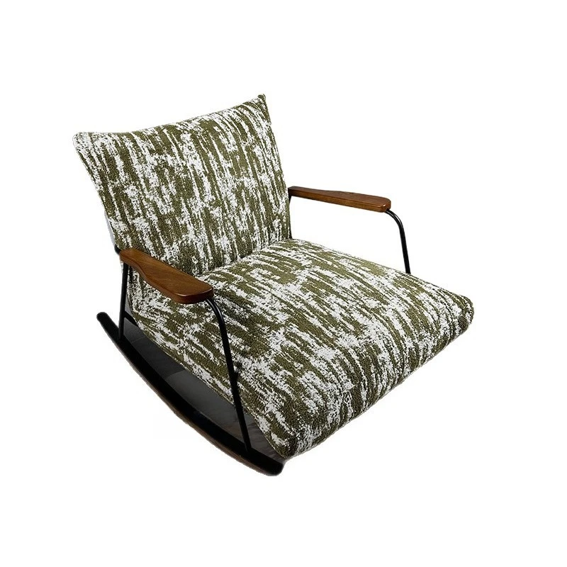 

Medieval style ink rocking chair Internet celebrity living room balcony single leisure chair light luxury home lazy designer