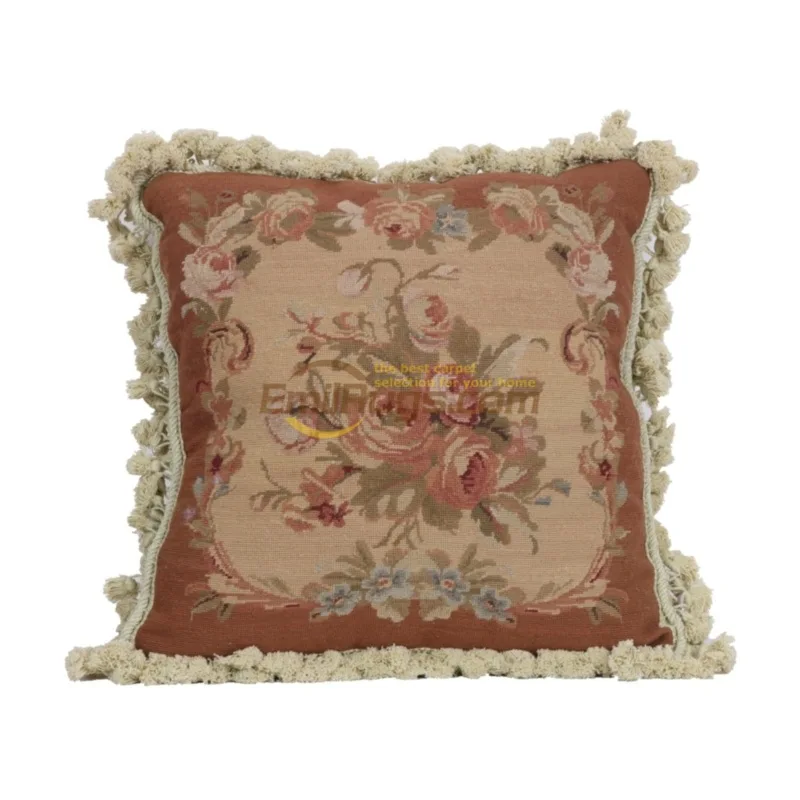 Living room Xinjiang ethnic woven throw pillow embroidery cushion needlepoint Baroque soft embroidered throw pillow