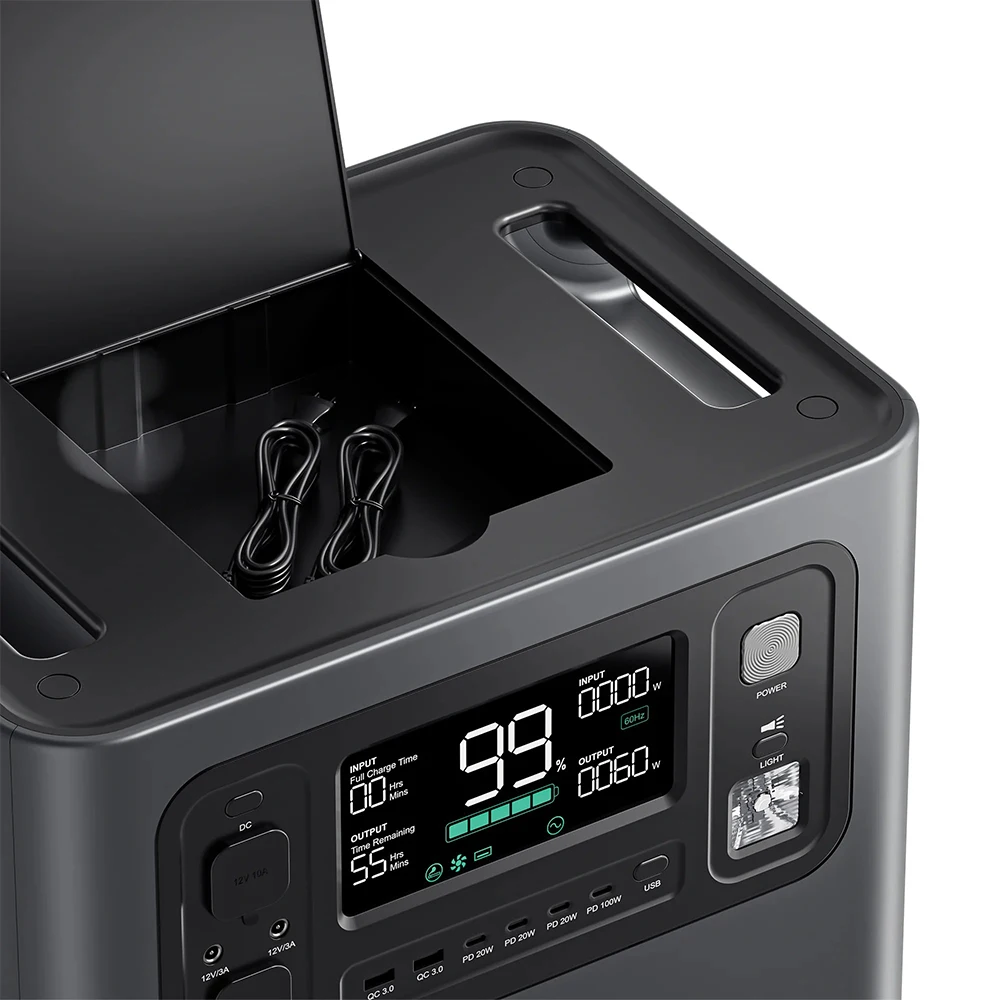 2048Wh Pure Sine Wave Portable Energy Storage Power Supply Power Supply Battery Packs Battery Backup Power Portable Station