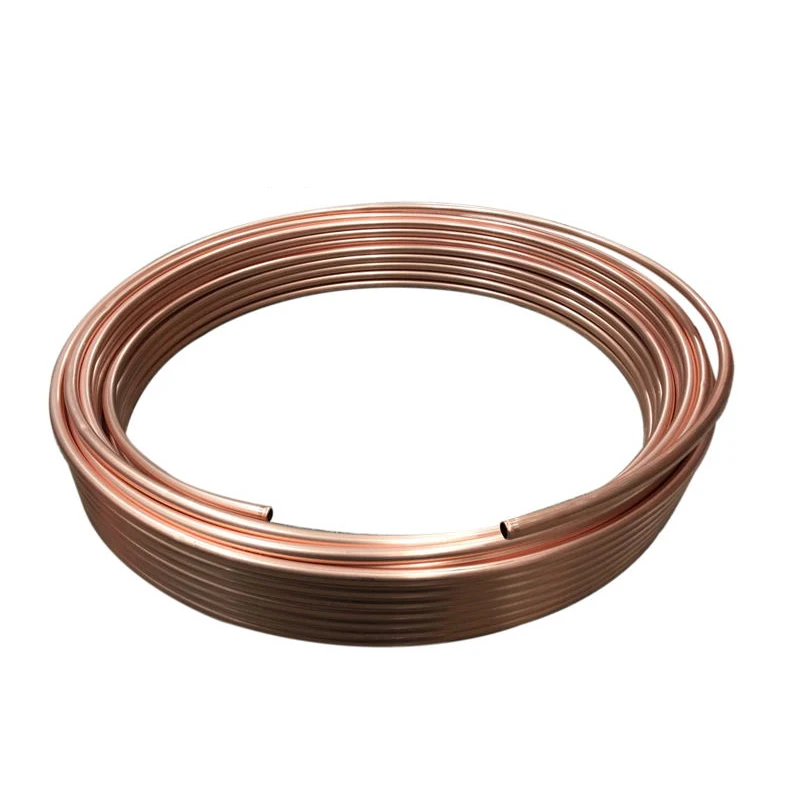 99.9% Soft Copper Tube Coil 2/3/4/6/8/10/12/16/19/22mm Air Conditioning Pipe Red Copper for Air Conditioning Preservative