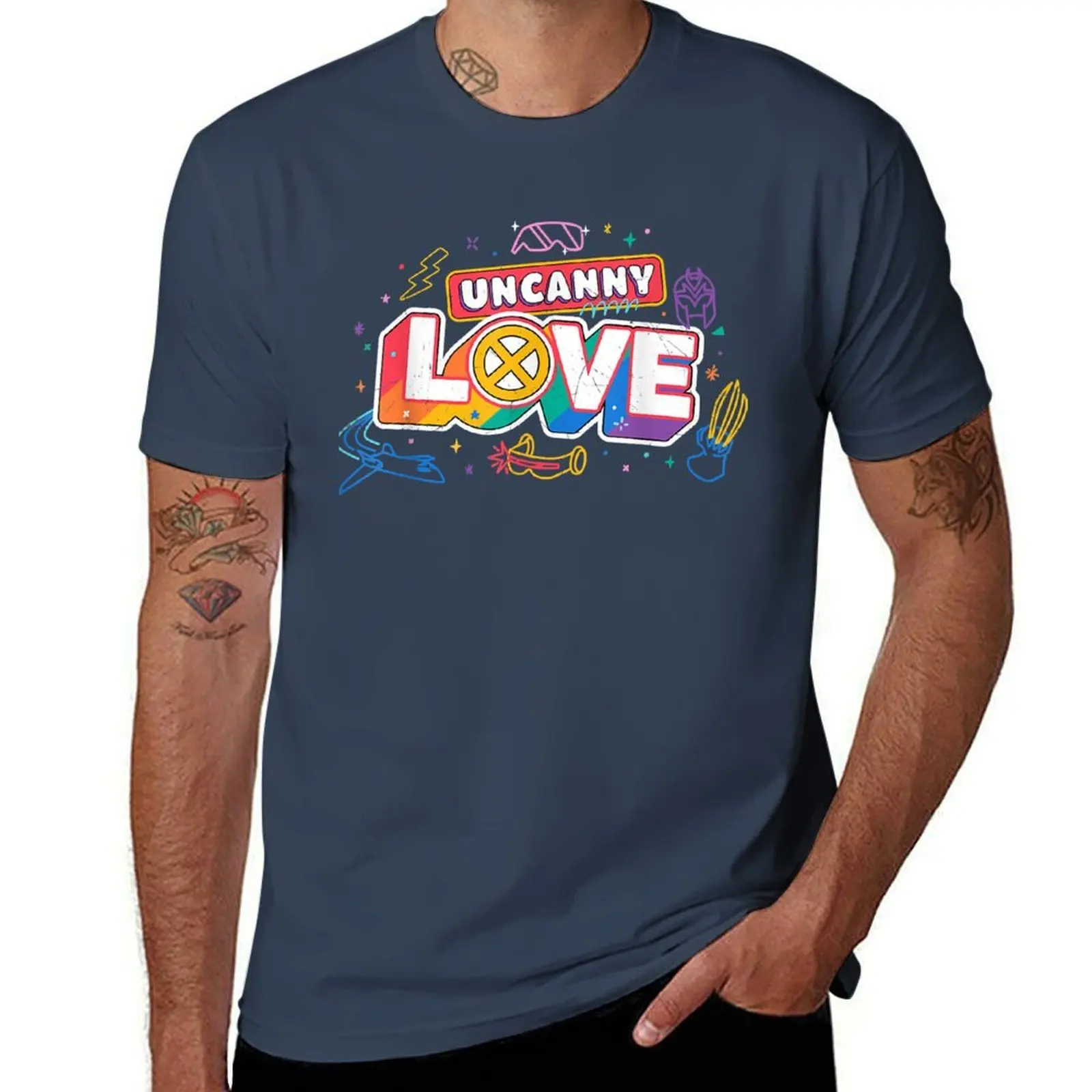 

X-Men Uncanny Love Pride T-Shirt Fashion Letter Print T-Shirt