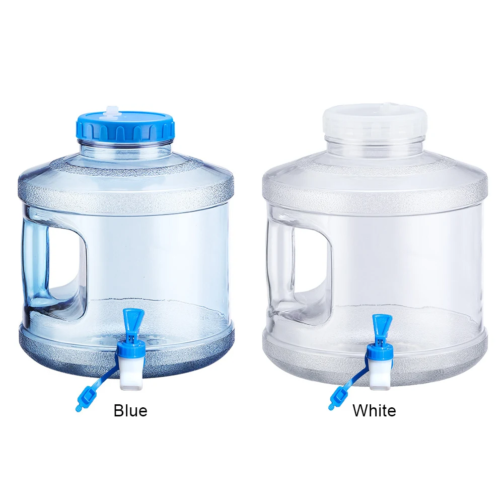 7.5L Water Storage Carrier Large Capacity Water Storage Container with Faucet Drinking Water Bucket for Hiking Self-Driving Tour