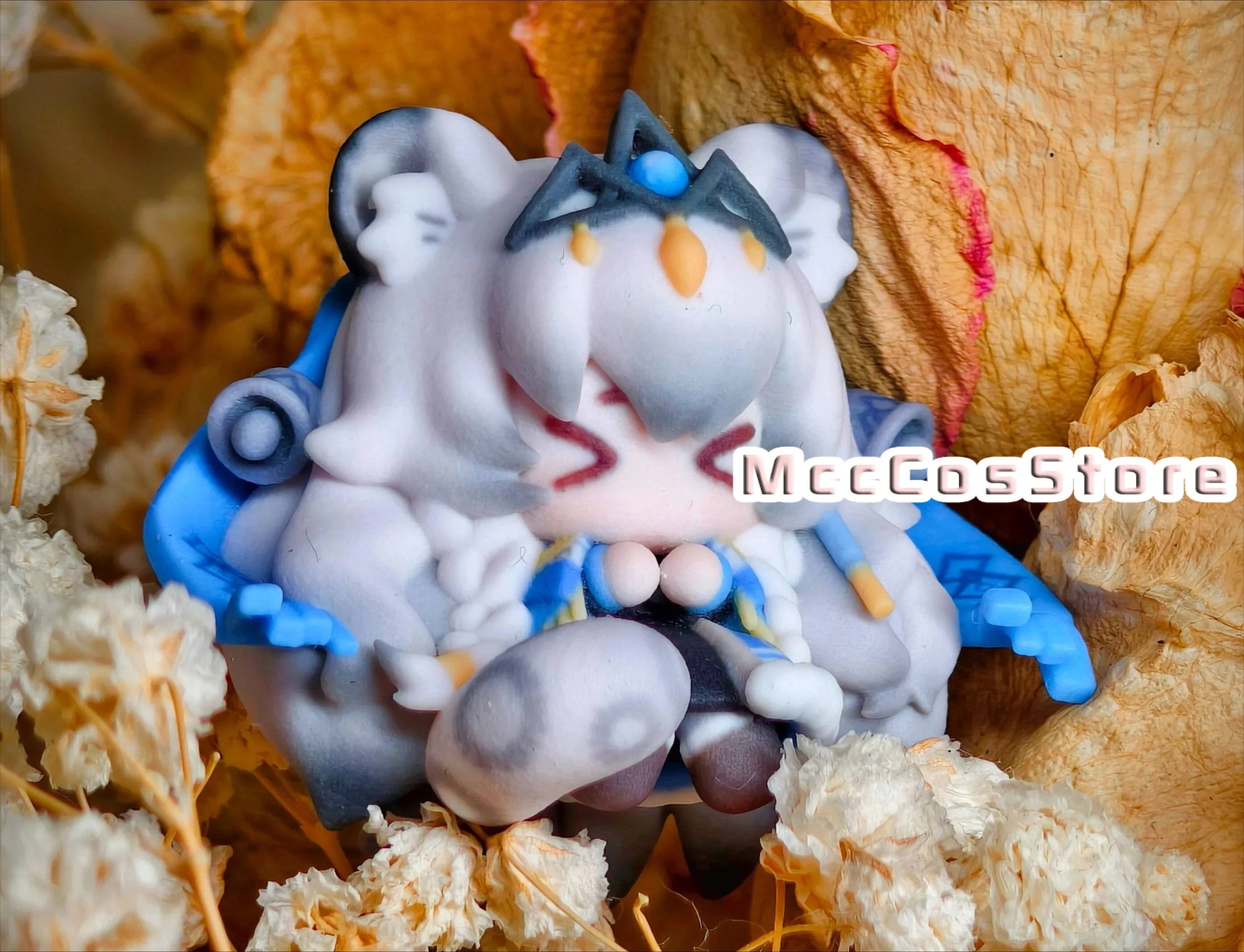 arknights-シルバーアッシュ-プラマニックス-q-バージョン-3d-プリント樹脂フィギュアかわいいキーホルダーバッグペンダント-acg-電話装飾アニメギフト-xma