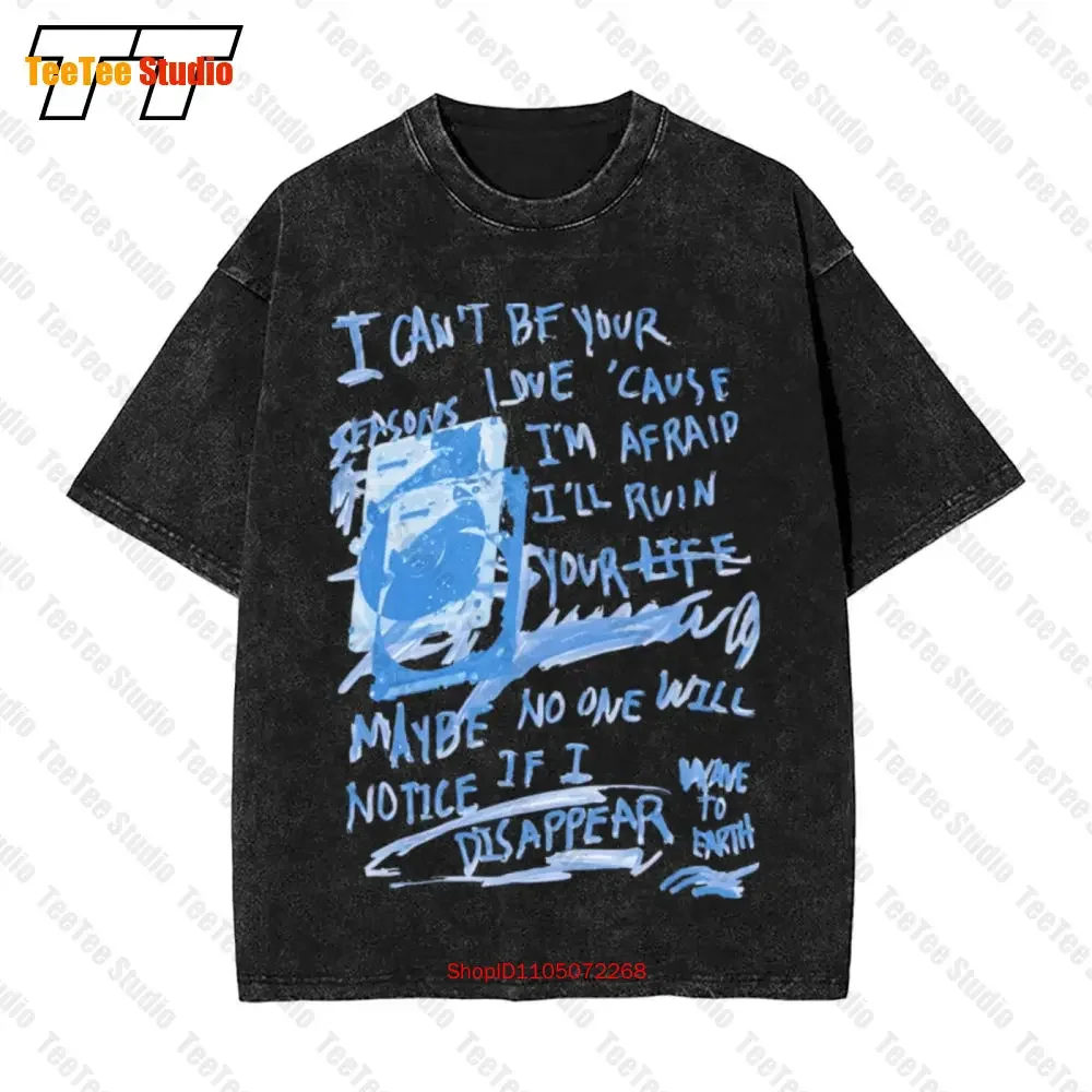 Wave To Earth Vintage Oversized T-Shirt Seasons Lyrics Fan Art Heavy I5K9